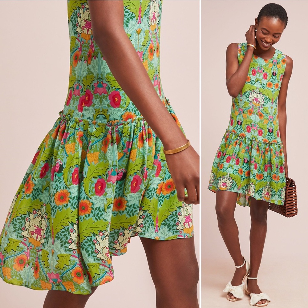 Anthropologie Siddhartha Bansal Garden Drop Waist Dress - Picture 4 of 15